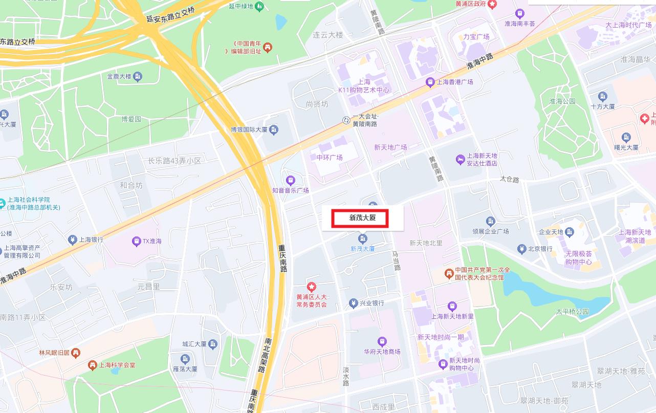 新茂大厦区位图
